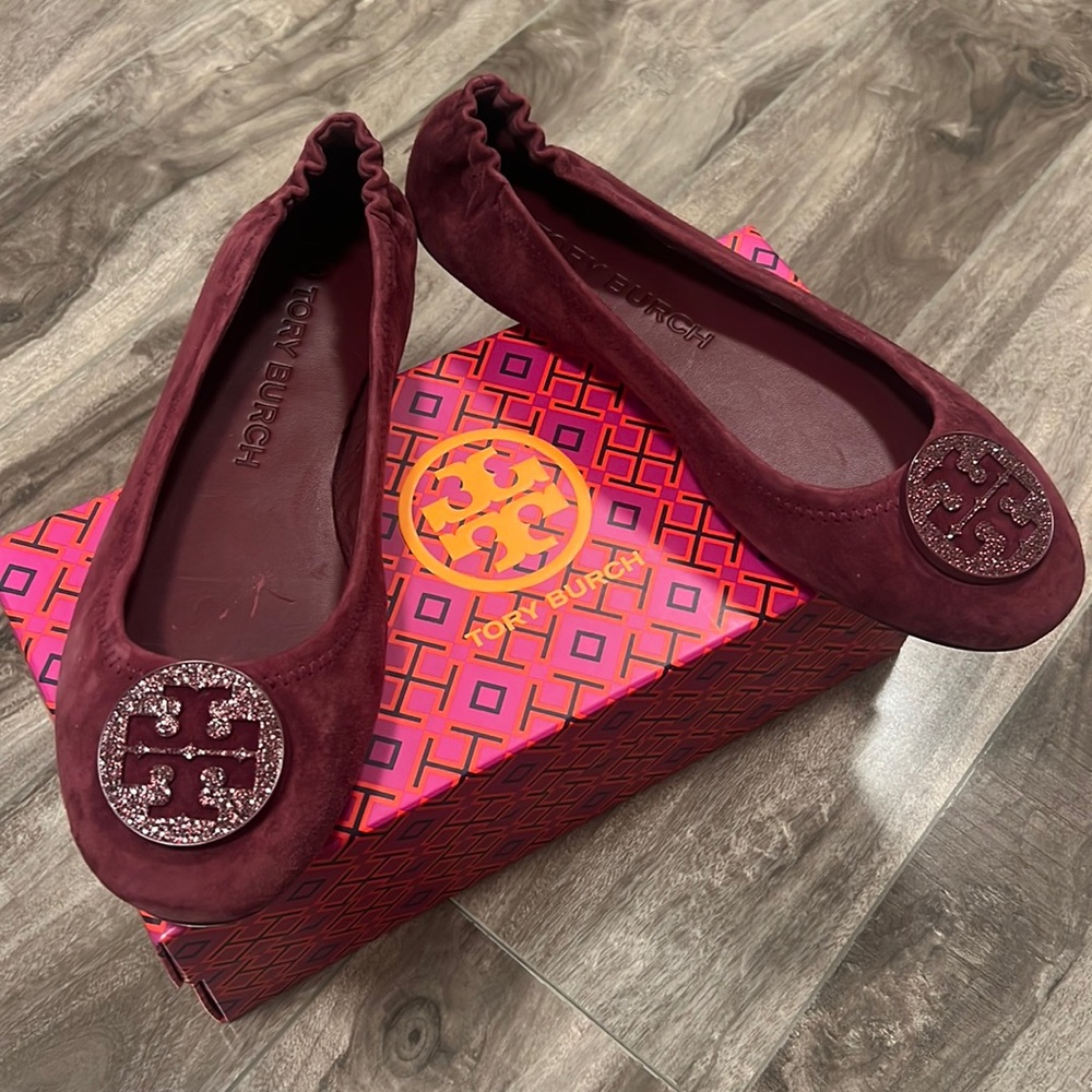 🔥🔥TORY BURCH Minnie Travel Ballet Flat